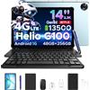 DOOGEE Tablet PC DOOGEE 2 in 1 Tab E3 Max, batteria da 13500mAh, Gmini AI 14, schermo 2.2K, 48GB(8+40) 256GB, Helio G100 AI, Tablet Android 16