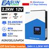 EASUN POWER Inverter Solare Ibrido EASUN POWER 2.2KW 12V 230V Off-Grid con Regolatore di Carica Solare MPPT 80A, Ingresso PV 450V e WIFI