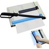 agctrler Taglierina a Leva per Carta A4, Taglierina Professionale per Fotografie, con Dispositivo di Protezione, Capacità 15 Fogli, Taglierina per Cartoncino, Cartone, Vinile, Artigianato e Foto
