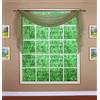 Today's Curtain Emelia - Sciarpa originale in voile, 365,8 cm, con foglie polverose, 114,3 cm x 365,8 cm