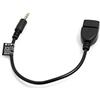 System-S 56973323 - Cavo Audio da USB Tipo A (Femmina) a connettore Jack AUX da 3,5 mm, Colore: Nero