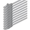 1aTTack.de 87454 10x 2m Gray Cavo di rete Cat6 Cat 6 Ethernet LAN 1000 Mbit/s RJ45