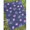 VetBedding ProFleece Vet bedding Limited Edition Carbone Zampe Rosa 50x75