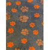VetBedding ProFleece Vet bedding Limited Edition Carbone Zampe Arancione 100x150