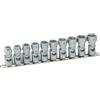 Hazet 880G/10H Serie di Chiavi a Bussola Esagonali con Snodo, Argento, Attacco Quadro, Cavo, 10 mm 3/8 di Pollice