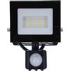 EDO, Faro LED DORAN LED con sensore 10W, 4000K, 735lm, faretto da esterno, faro esterno, proiettore da esterno impermeabile, proiettore a led 230v, faro led 10w, EDO777674