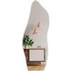 Muzilife Specchio Asimmetrico da Parete Senza Cornice, 160 x 60 cm, Irregolare Grande Specchio Con Pannello Posteriore in MDF, Decorativo per Soggiorno, Bagno, Corridoio