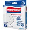 CORMAN SpA CEROTTO DI MEDICAZIONE STERILE CON SUPPORTO IN TNT MEDIPRESTERIL POSTOPERATORIO DELICATO 10X10 CM 4 PEZZI
