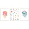 Crochetts Set Crochetts composto da 3 immagini per bambini con meduse e motivi oceanici LMN-92-C
