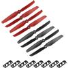 QUARKZMAN 8pz RC Eliche 6x3 2-Elica Principale Rotori per RC Aeronautica Quadcopter Sostituzione Elica Nero/Rosso con 2 Rondelle
