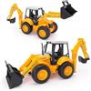 Toyland® 72cm (28) Grande Terna Giocattolo - Camion scavatore da costruzione con caricatore frontale mobile e braccio escavatore posteriore - Bambini dai 3 anni in su