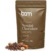 BAM Gocce di Cioccolato alla Nocciola 250g - Cioccolato Bianco con il 16% di Nocciole Tostate Italiane, a Fusione Rapida per Dolci, Creme e Ganache