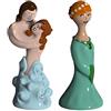 Alessi AMGI42SET2 Paolo e Francesca, Beatrice Set di Due Statuine, Porcellana, Multicolore