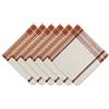 DII Pumpkin Spice Plaid Collection - Set di tovaglioli, 20 x 20, 6 pezzi