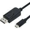 ROLINE Cavo adattatore USB Tipo C - DisplayPort, v1.2, ST/ST, 1 m