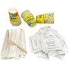 Kit Accessori 50 Carta- Bicchieri In Carta, Bustine Di Zucchero Bianco, Palettine