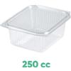 100 Vaschette 250cc Trasparenti Quadrate Con Coperchio - Praticità E Versatilità