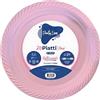20 Piatti Piani Riutilizzabili Linea Party Rosa