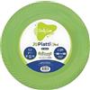 20 Piatti Piani Riutilizzabili Linea Party Verde