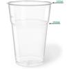 50 Bicchieri Plastica Semirigida Kristal Da 300 Ml - Ideali Per Birra E Cocktail