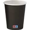50 Bicchieri Monouso In Carta Nera Da 240ml - Ideali Per Cappuccino E Bevande!