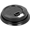 50 Coperchi Per Bicchiere In Plastica Da 12 Oz/360ml - Neri - Eleganza E Praticità