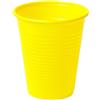 50 Bicchieri In Plastica Giallo Da 200 Ml