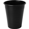 50 Bicchieri In Plastica Nero Da 200 Ml