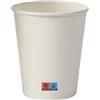 50 Bicchieri Monouso In Carta Bianco Da 210ml