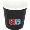 50 Bicchierini Di Carta Per Caffè E Ginseng Da 90ml - Nero - Eleganza E Praticità