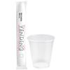 100 Bicchieri Plastica Trasparente Imb 166 Ml - Monouso In Ps / Pp | Ideali Per Catering, Vending E Bar