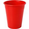 50 Bicchieri In Plastica Rosso Da 200 Ml