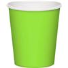 25 Bicchieri Monouso In Carta Verde Da 200ml - Ideali Per Acqua E Ginseng!