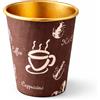 50 Bicchieri Termici In Carta 210 Ml Per Bevande Calde - Interno Rivestito - Ideali Per Cappuccino, Caffè E Take Away