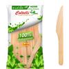Coltelli Monouso In Legno - 24 Pezzi