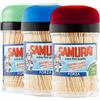 Samurai Stuzzicadenti In Bambù Con Dispenser - 280 Pezzi