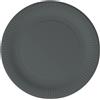 20 Piatti In Carta 23 Cm - Lulù Happiness - Nero