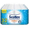 Scottex Casa Family, Carta Da Cucina, Morbida e Resistente, Ultra assorbente, Con Carta certificata FSC, 32 Rotoli