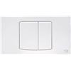 C.R. Smart Solutions Placca doppio tasto bianca | Smile per cassetta Fusion