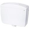 C.R. Smart Solutions Cassetta di scarico esterna bianca tasto singolo start-stop 8 Lt | Beta 1