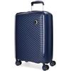 Movom Tokyo Trolley cabina Azzurro 39x55x20 cms Rigida Polipropilene Chiusura TSA 37L 2,7Kgs 4 doppie ruote Bagaglio a mano