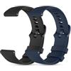WindRen 2 Pezzi Silicone Cinturino Compatibile con Xiaomi Redmi Watch 5 Active/5 Lite, Cinturino di 22mm Ricambio Sportivo per Amazfit Active Max, Resistente All'usura, Impermeabile, Leggero