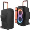 OURHZTB Custodia per altoparlanti compatibile con altoparlante portatile JBL PartyBox 520, custodia morbida antipolvere da viaggio con tasche con cerniera per caricabatterie, microfoni, cuffie e