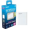 Eneloop SmartPlus Travel caricabatterie USB, per 1-4 batterie ricaricabili AA/AAA, 2.25 ore tempo di ricarica, 10 funzioni di sicurezza