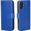 32ndShop 32nd Custodia a Portafoglio in Pelle PU per iPhone 17 (6.3), Case con Slot per Sched di Blocco RFID, Chiusura Magnetica e Supporto integrato - Blu