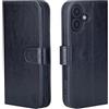 32ndShop 32nd Custodia a Portafoglio in Pelle PU per iPhone 17 (6.3), Case con Slot per Sched di Blocco RFID, Chiusura Magnetica e Supporto integrato - Nero