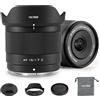VILTROX 15mm F1.7 Aria Obiettivo Autofocus per Nikon Z Mount Lenses STM APS-C Grande Apertura Camera Flash Grandangolari Compatibili con Nikon Z9 Z8 Z7 Z6 Z5 Z50 Z30 ZFC