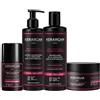 Kerargan - Set Ultra Riparatore Shampoo, Balsamo, Maschera & Suero all