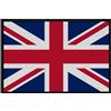OM3® Union Jack - Zerbino con bandiera britannica dell'Inghilterra, antiscivolo e lavabile, 60 x 40 cm