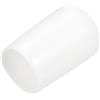 QUARKZMAN 20 Pezzi Tappi Terminali Cappucci Terminali 12mm ID Bianco | Copertura Cappuccio Terminale Rotondo, Protezioni per Filettatura Viti, in Vinile, in Gomma